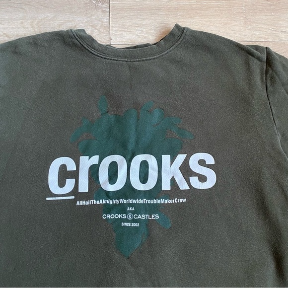 Crooks & Castles hoodie crew neck sweatshirt Y2K - Picture 2 of 5